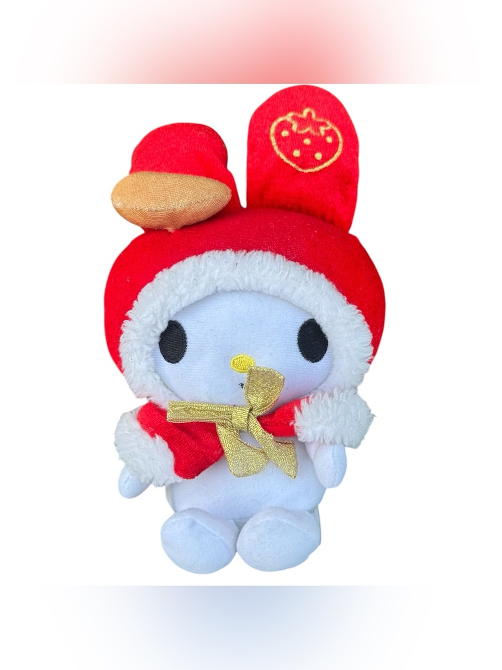 Sanrio My Melody Red Strawberry Hood Y2K 2011 Kawaii Plush Stuffed Animal
